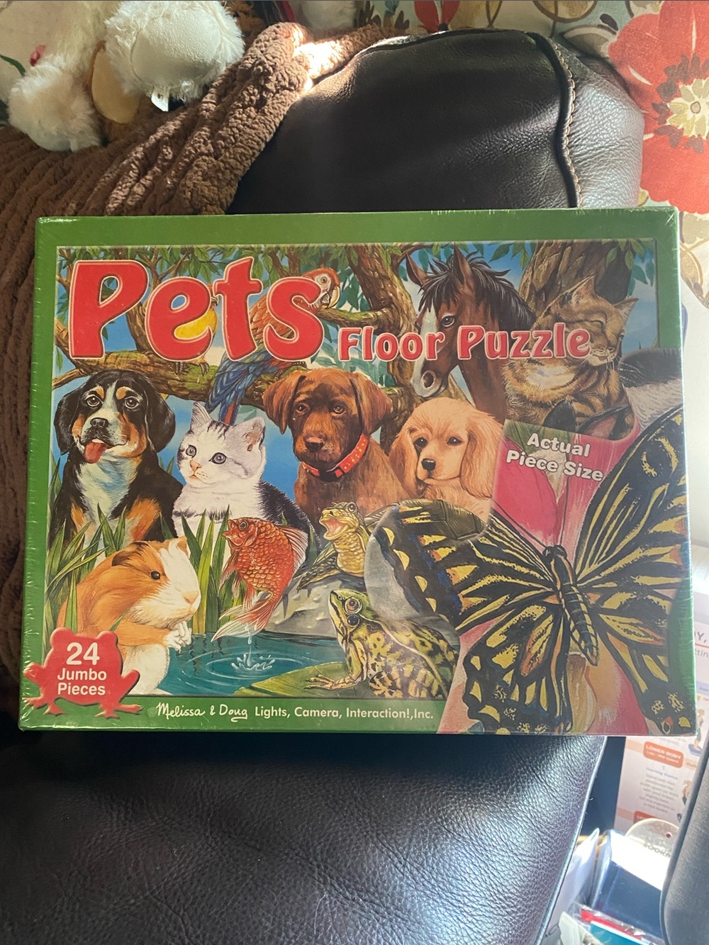 Melissa & Doug Pets Floor Puzzle - Green